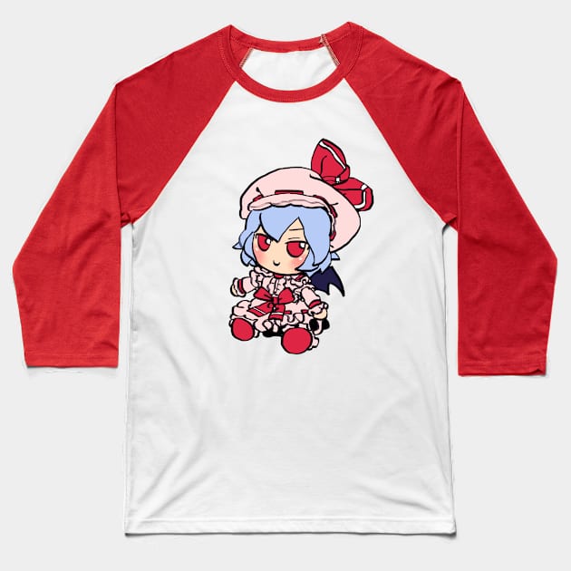 Mudwizard draws remilia scarlet fumo plush / touhou memes Baseball T-Shirt by mudwizard